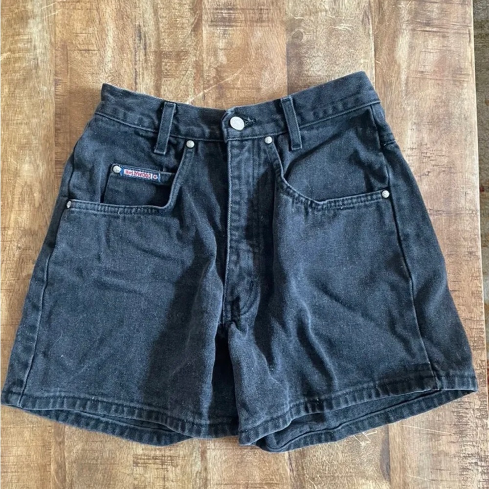 Hollywood Black Jean Shorts